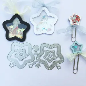 Prix usine Die Cut Feuilles Scrapbook pour Scrapbooking Carte <span class=keywords><strong>Album</strong></span> Gaufrage Décor DIY Métal Artisanat - Product Image 1