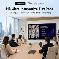 Interaktives Smart Whiteboard 86 Zoll 4K LED Flachbildschirm 40-Touch All-in-One Display 96MP Kamera 8+128GB Android 16.0 Konferenz
