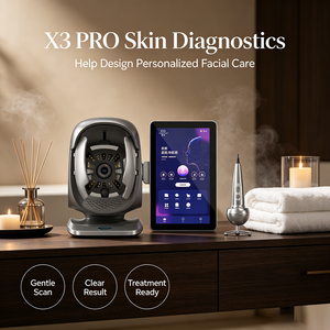เครื่องสแกนผิวหน้า 3 มิติ AI 8 สเปกตรัม ระบบวิเคราะห์ผิว 36MP สำหรับร้านเสริมสวย เครื่องสแกนใบหน้า เครื่องวิเคราะห์ผิวหนัง วิเคราะห์หนังศีรษะและเส้นผม - Product Image 1