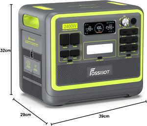 Station d'alimentation Fossibot F2400 2048Wh avec AC 220v-240v/20A Batterie LifePo4 Générateur <span class=keywords><strong>solaire</strong></span> pour la maison et les loisirs en plein air - Product Image 1