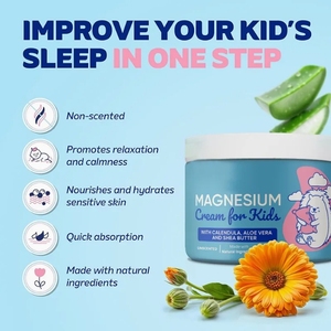 <span class=keywords><strong>Crème</strong></span> <span class=keywords><strong>topique</strong></span> de magnésium d'enfant de soins de la peau pour la <span class=keywords><strong>crème</strong></span> hydratante de soulagement de sommeil - Product Image 3