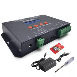 Controlador de Píxeles LED RGB Programable de 8 Puertos K-8000C, Compatible con Tarjeta SD Offline DMX/SPI para Tiras RGB a Todo Color - Product Image 1