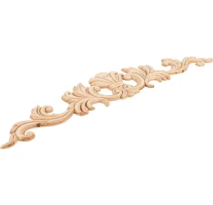 Moderna legno intagliato decorativo intagliato rosetta mobili in legno Appliques ornamenti antichi onlay