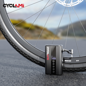CYCLAMI 130 PSI Nouvelle mini-pompe à vélo avec affichage numérique, gonflage sans fil, légère, portable, <span class=keywords><strong>gonfleur</strong></span> <span class=keywords><strong>rapide</strong></span> pour vélo - Product Image 5
