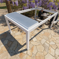 Pergola bioclimatique en aluminium à lames orientables avec éclairage LED - Abri solaire imperméable et durable de style antique pour patio extérieur et jardin
