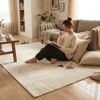 Tapis de luxe grande surface pour la décoration intérieure, motif polyester, tissé à la machine, à poils coupés, pour salon et chambre à coucher