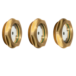 زجاج رؤية مستوى الزيت مخصص عالي الجودة من النحاس بتصميم دائري وسداسي - Product Image 5