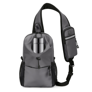 Bolso bandolera de diseñador para hombre y <span class=keywords><strong>mujer</strong></span>, mochila de hombro, Mini bandolera antirrobo para motocicleta, bolsas de pecho con soporte para bebidas - Product Image 1