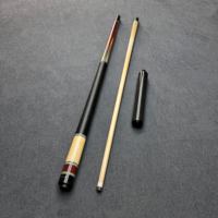 Queue de billard professionnelle avec manche en érable et poignée en cuir, de haute qualité, légère, en bois massif divisé en deux