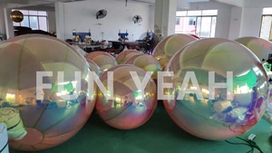 Vàng Treo Khổng Lồ <span class=keywords><strong>Inflatable</strong></span> Gương Bóng Giáng Sinh Trang Trí Quảng Cáo Inflatables Đồ Trang Trí Giáng Sinh Lớn Bóng Bóng - Product Image 2