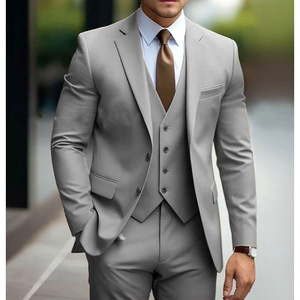 <span class=keywords><strong>Completo</strong></span> <span class=keywords><strong>Uomo</strong></span> Slim Fit 3 Pezzi: Giacca, Pantalone e Blazer - Abito da Cerimonia Turco per <span class=keywords><strong>Uomo</strong></span> - Product Image 3