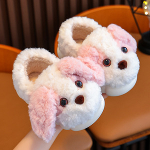 Women's Evergreen Canvas Cotton Fluffy Cute Puppy-pattern Winter Warm Eco-friendly Slip-resistant Plastic-soled Plush Outdoor - Product Image 2