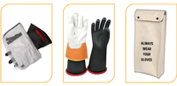 Gants isolants pour électriciens basse tension de classe 0, conformes aux certifications IEC 60903 et ASTM D120.