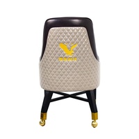 Luckyh — fauteuil confortable rembourré VIP, fauteuil de jeu, siège avec roulettes, Logo brodé, pour Poker de Poker