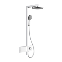 Ensemble de douche mural multifonctionnel en acier inoxydable brossé doré avec douchette à main certifié Watermark