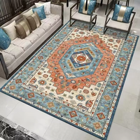Tapis et tapis de salon en cachemire imité antidérapant de luxe tapis de coussin doux en peluche pour décor de sol de canapé