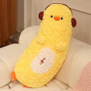 Oreiller en peluche doux et long de 75/100 cm, motif canard, <span class=keywords><strong>panda</strong></span>, ours, pingouin, pour la relaxation et le soutien pendant le sommeil des femmes et des filles - Product Image 2