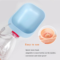 Fontaine à eau portable pour animaux de compagnie, en plastique PP écologique, abreuvoir pour chien, accessoires pour animaux de compagnie, ne mouille pas la gueule, accessoires pour la nourriture des chats