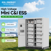 Système de stockage d'énergie industriel et commercial GSL ENERGY 215 kWh 100 kW avec onduleur, batterie LiFePO4 et refroidissement par air pour applications solaires