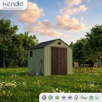 Abri de jardin Kenda APEX 8x8 vert, pour rangement extérieur, facile à assembler, pour outils de jardin, petit abri de jardin