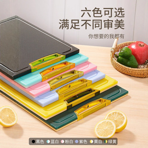 Food Grade Pe Plastic Cutting Board Rectangle With Handle Anti Mold Easy To Clean For Kitchen Chopping Meat Vegetables - Product Image 4