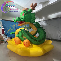 Anime dragon vert gonflable dragon chinois gonflable modèle de dessin animé gonflable