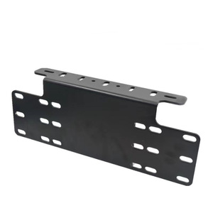 Soporte de acero negro para luz de matrícula de EE. UU., para instalación de lámpara auxiliar trasera de coche - Product Image 2