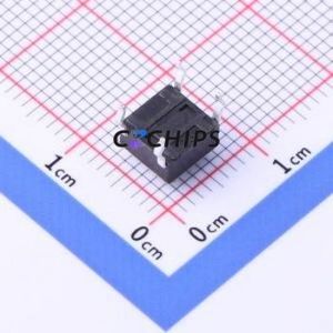TC-1101DR-4.3H-160 Tactile Switch Through hole-4P,6x6mm Switch Single Pole Single Throw Round Button 1.6N Through Hole - Product Image 2