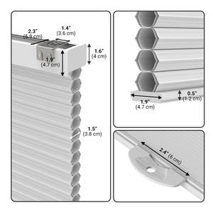 Di động trong di động di động rèm không dây tổ ong rèm đôi di động di động lọc ánh sáng màu Windows tùy chỉnh kích thước - Product Image 6