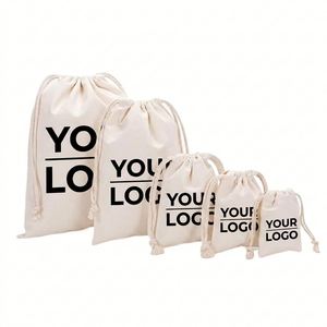 Cotton <b>Canvas</b> Velvet <b>Drawstring</b> Eco-Friendly Reusable Garment Storage and Shoe Dust Gift <b>Bag</b> With Custom Logo Print - Product Image 1