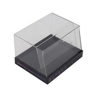 Maßgefertigte Faltbare Acryl-Aufbewahrungsbox Umweltfreundliches Design Einfache Montage Moderner Stil für Klare Thekenpräsentation