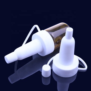 Tappo Contagocce in Plastica Trasparente Ambrata Bianca da 20mm con Testa a Corno in PE PP <span class=keywords><strong>per</strong></span> Flaconi di <span class=keywords><strong>Medicinali</strong></span> in Vetro, Fiale di Penicillina - Product Image 3