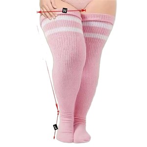 Chaussettes hautes <span class=keywords><strong>pour</strong></span> femmes grandes tailles, <span class=keywords><strong>pour</strong></span> cuisses épaisses, extra longues, épaisses, au-dessus du genou - Product Image 2