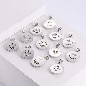 Collier chaîne en or et argent plaqué acier titane et argent Bijoux <span class=keywords><strong>Signe</strong></span> du zodiaque Collier <span class=keywords><strong>pendentif</strong></span> 12 Constellations pour femme <span class=keywords><strong>Pendentif</strong></span> - Product Image 5