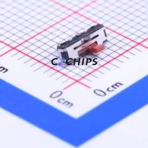 K3-1288S Slide Switch SMD Switch Single Pole Double Throw Rectangle Pin Header J-Lead 6.5mm - Product Image 1