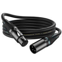 Musical Instrument Professional Amplifier XLR 3 Pin Male to Female 1 3 5 10 m Audio Cable