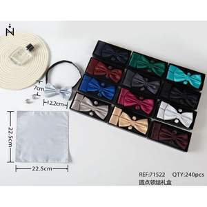 Caja de Regalo con Corbata de Lazo de Puntos, Set de 240 Piezas con Pañuelo de Bolsillo, Accesorio de Vestimenta Formal - Product Image 3