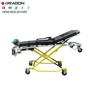 Camilla de aluminio con ruedas Dragon DW-AL012 para ambulancia, manual, ajustable, para primeros auxilios y traslados, capacidad 180 kg - Product Image 2
