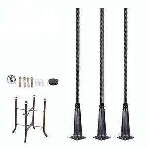 <span class=keywords><strong>Poste</strong></span> de luz de calle de mástil alto de acero Q235 de alta calidad para jardín y exteriores <span class=keywords><strong>2</strong></span>,6 m-4m postes de lámpara personalizados galvanizados en caliente - Product Image 2