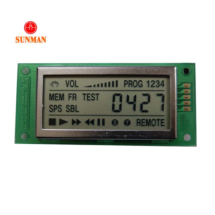 2019 Горячая Распродажа Новый сегмент Монохромный ЖК-модуль 4 цифры 7 в корпусе с двурядным расположением выходов с ЖК-дисплеем