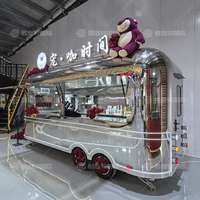 Offre Spéciale prix d'usine chariot de nourriture en acier inoxydable remorque de café camions de nourriture mobiles chariot de hot-dog remorque de café
