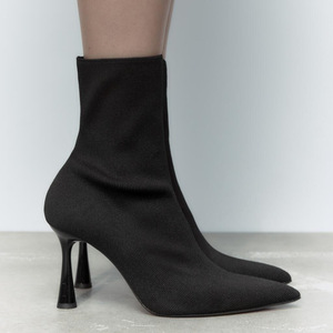 Botines para Dama, Material Elástico, Punta Puntiaguda, Diseño de Tacón Alto, Botas de Tobillo para Mujer - Product Image 6