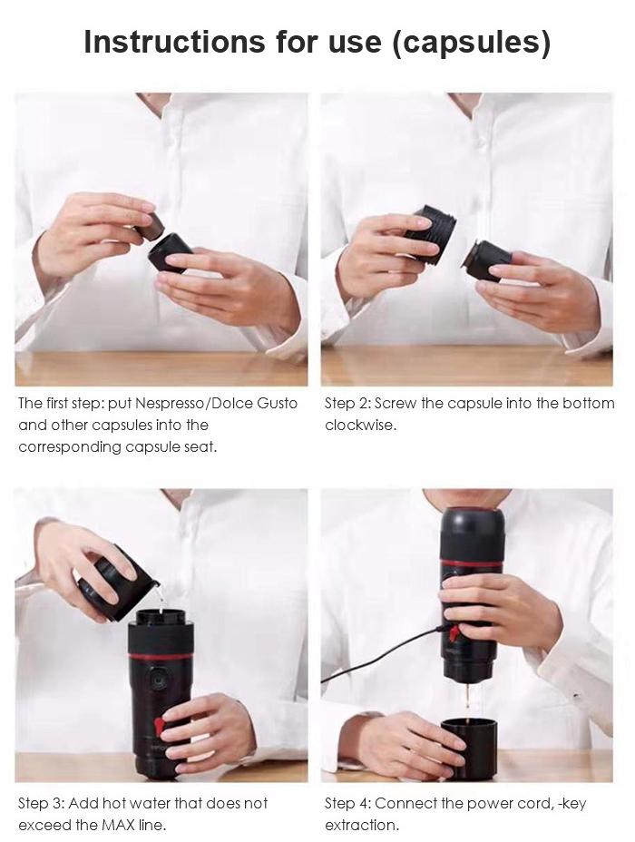 Portable coffee mini machine coffee maker car and travel k-cup coffee maker