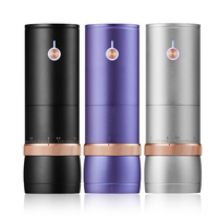 Moulin à café électrique automatique portable et rechargeable, mini, réglable, à commande tactile, avec logo personnalisé – Offre Spéciale