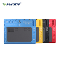 SANQTID Base de microscope en alliage d'aluminium pour réparation de téléphones portables, plateforme d'entretien électronique, tapis de soudure antistatique, bras articulé 1