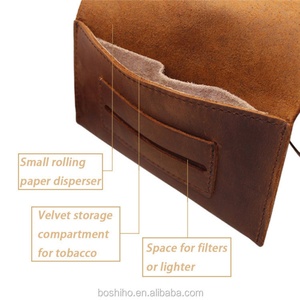 Sac de transport vintage en cuir PU Boshiho de qualité supérieure, prix d'usine, pour le rangement des pipes - Product Image 6