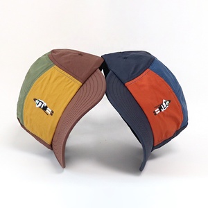 Gorras de Campamento de 5 Paneles con Logotipo Bordado Personalizado, Parches de Diferentes Colores, para Deportes al Aire Libre, de Nailon, Impermeables y de Secado Rápido - Product Image 4