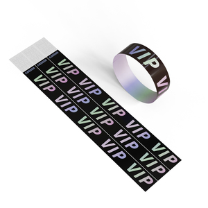 Bracelets de sport promotionnels personnalisés, imperméables, imprimés, en PVC Tyvek et lumineux dans le noir - Product Image 5