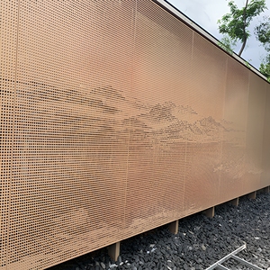 Panneaux de mur-rideau en aluminium à motifs décoratifs, revêtement poudré anti-corrosion pour l'extérieur des bâtiments - Product Image 4