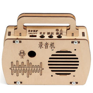 Kit Electrónico Oem/Odm, Grabadora <span class=keywords><strong>de</strong></span> Voz para Niños, Juguetes Educativos <span class=keywords><strong>de</strong></span> <span class=keywords><strong>Madera</strong></span> con Componentes <span class=keywords><strong>de</strong></span> Plástico para Niños - Product Image 3